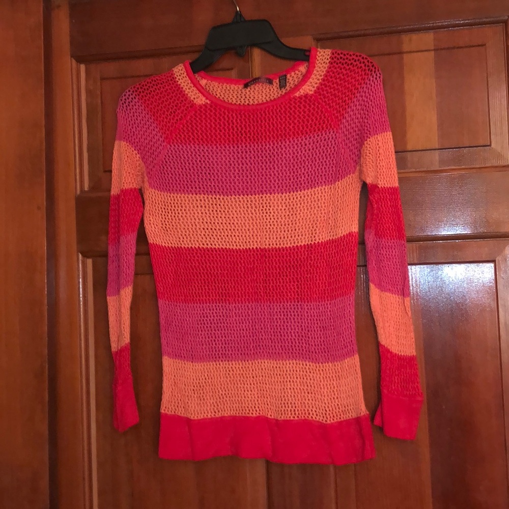🌷Mesh Striped Pullover Sweater